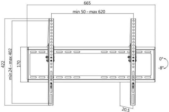 LogiLink BP0039 BP0039 Wall TV Mount up to 70" and 35kg