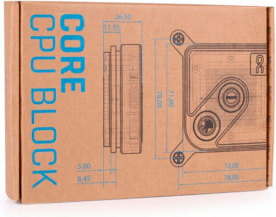 Alphacool Core 1 Воден блок за процесор Черен