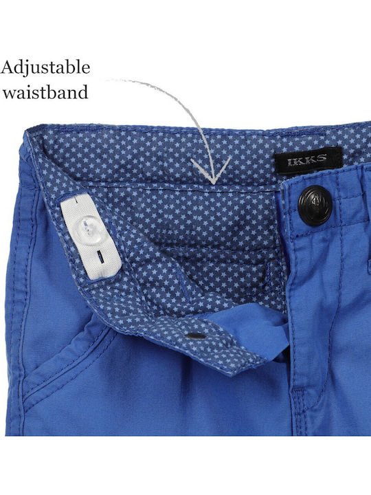 Ikks Șort/Salopetă Copii din Material Textil Ruleta albastră