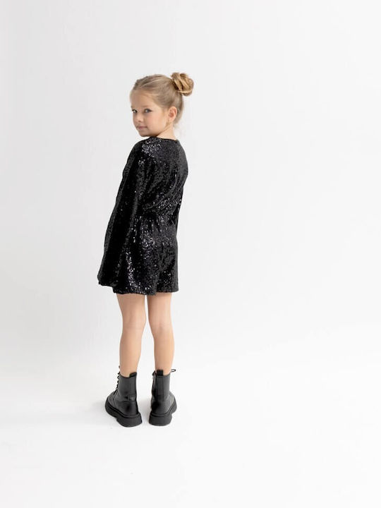 Alice Kids' Fabric Jumpsuit Shorts/Bermudas Black
