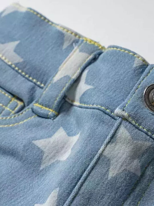 Pantaloni Scurți Pentru Copii New College Fete Stars Denim Pantaloni Scurți Pentru Copii New College Fete Stars Denim