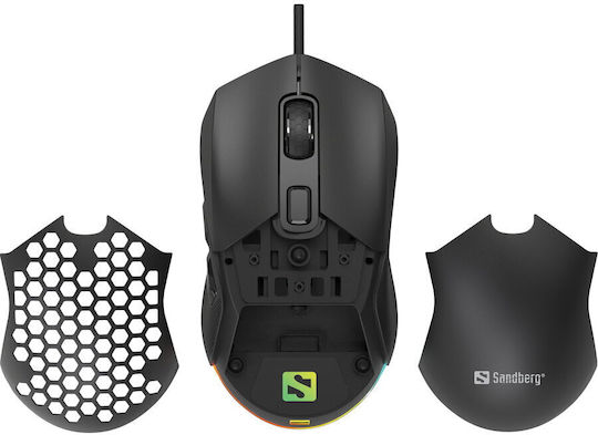 Sandberg FlexCover 6D RGB Gaming Mouse 12800 DPI Negru