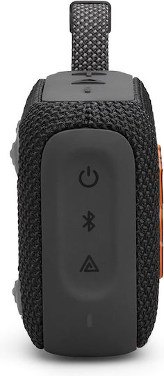 JBL Go 4 Waterproof Bluetooth Speaker 4.2W with Battery Life up to 7 hours Black