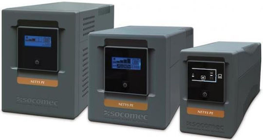 Socomec Netys PE 1000VA UPS Line-Interactive 600W with 4 IEC Power Plugs