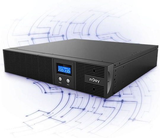 NJOY Argus 1200 UPS Line-Interactive 1200VA 720W με 4 IEC Πρίζες