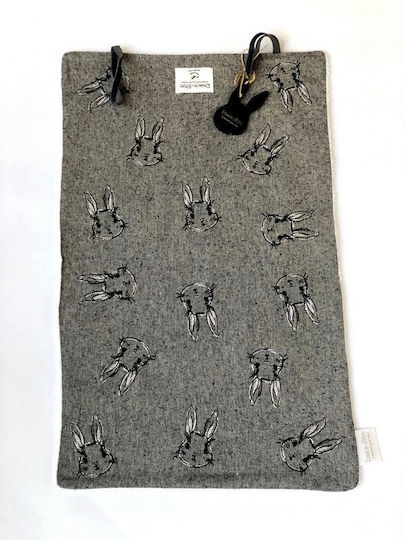 Raison D' Etre Abdeckung für Wickelauflage Rabbit de Niro aus Stoff Gray 70x40cm