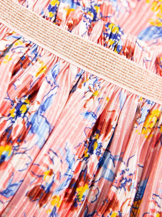 Garcia Jeans Φούστα Floral Pleated Skirt B14909-2862 Ροζ Κορίτσι