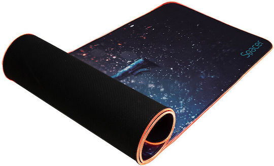 Mouse Pad Spacer Sp-pad-game-rgb-pict Gaming Cauciuc Material Textil 900 X 300 X 3 Mm Negru
