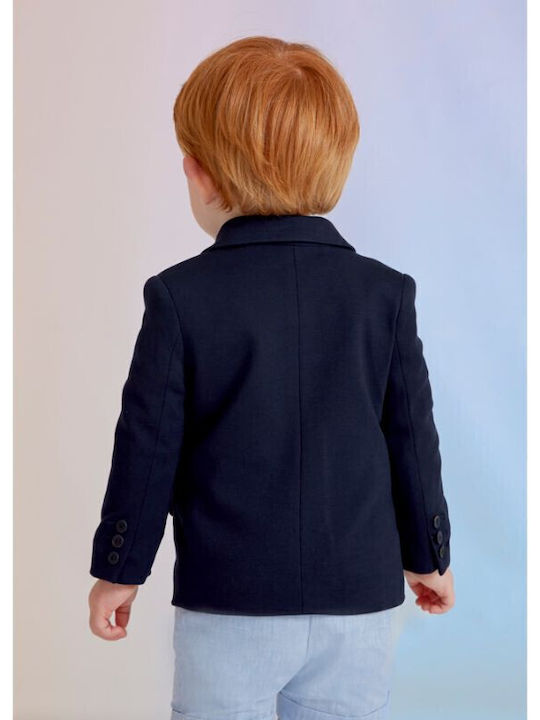 Abel & Lula Kids' Blazer Short with Hood Blue