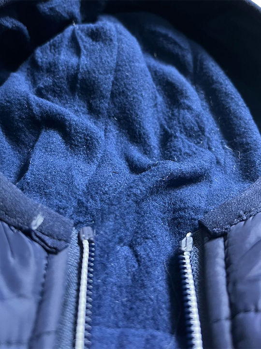 Goodnight Geacă matlasată pentru copii Fără mâneci Scurt cu Glugă Dark Blue