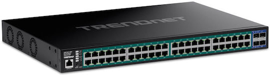 Trendnet TPE-3524SF L2 PoE+ Switch cu 52 Porturi Gigabit (1Gbps) Ethernet