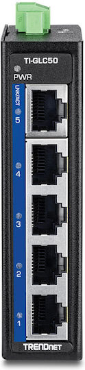 Trendnet TI-GLC50 Unmanaged L2 Switch με 5 Θύρες Gigabit (1Gbps) Ethernet