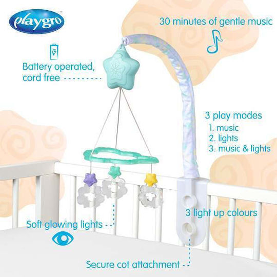 Playgro Μόμπιλε Κούνιας Light Up για Νεογέννητα