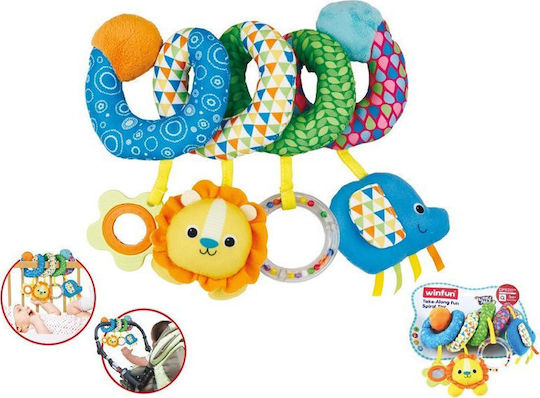 Winfun Spiral Toy for Crib and Stroller with Mirror Take Along Fun Spiral Toy