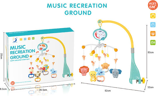 Mobile for Cot with Music and Rotation Little animals Multicoloured for 0++ Months sm559486