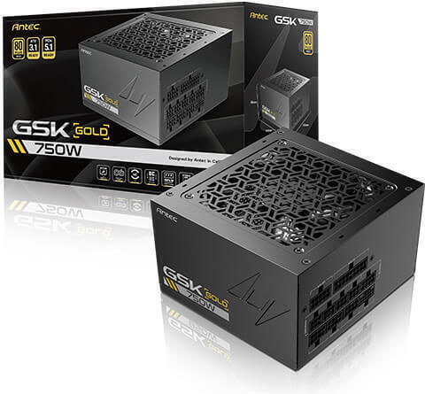Antec GSK ATX3.1 750W Μαύρο Τροφοδοτικό Υπολογιστή Full Modular 80 Plus Gold