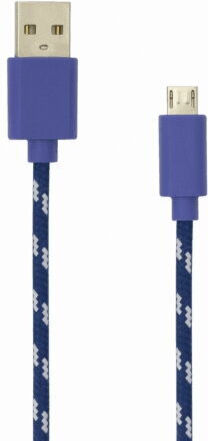 Sbox Braided USB 2.0 spre micro USB Cablu Albastru 1m 1buc