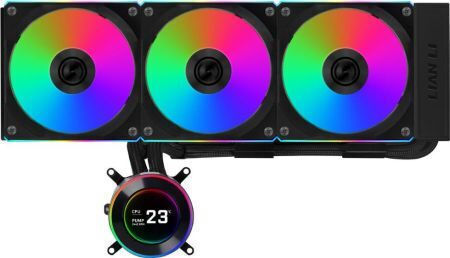 Lian Li Hydroshift II LCD-C 360CL Охлаждане AIO CPU с 3 вентилатора 120mm и RGB осветление