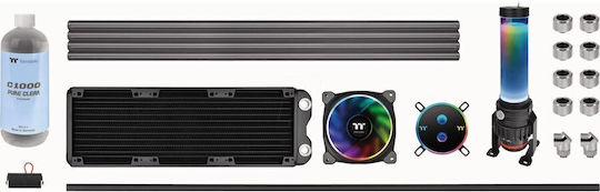 Thermaltake Pacific M360 Plus D5 Hard Tube Kit AIO CPU Liquid Cooling With 3 Fans 120mm And RGB Lighting