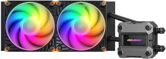 Cougar Poseidon Ultra 240 Water Cooling System AIO CPU with 2 120mm Fans and RGB Lighting