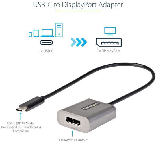 StarTech Converter DisplayPort male to DisplayPort female 1pcs CDP2DPEC