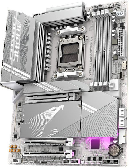 Gigabyte AORUS ELITE WIFI7 ICE Motherboard ATX with AMD AM5 Socket