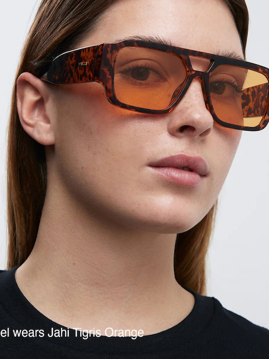 Meller Jahi Unisex Ochelari de soare cu Multicolor Cadru și Portocaliu Polarized Lentilă Jahi-tigris-orange