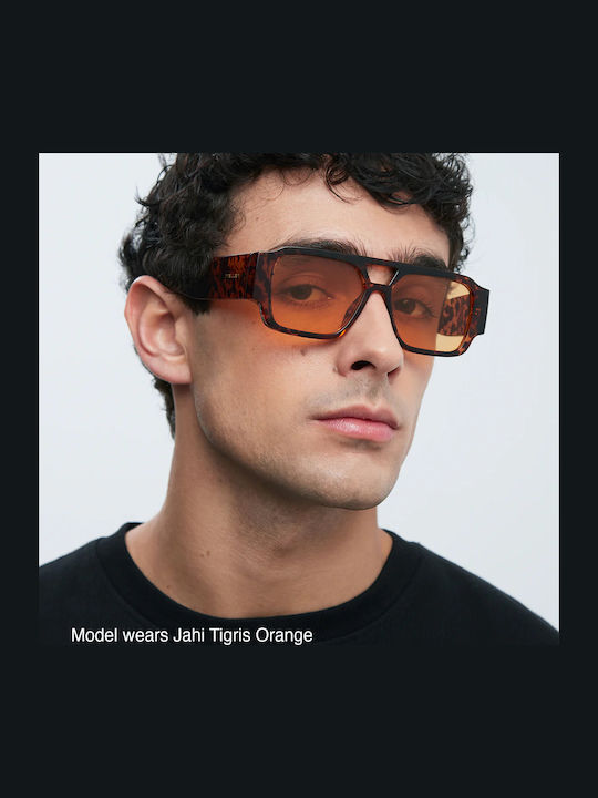 Meller Jahi Unisex Ochelari de soare cu Multicolor Cadru și Portocaliu Polarized Lentilă Jahi-tigris-orange