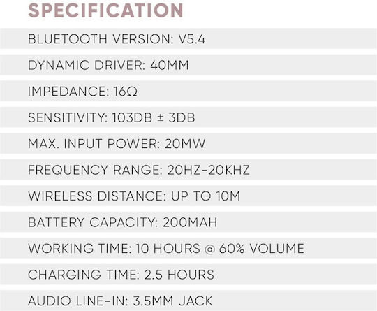 Sonic Gear Airphone 6 Kabellose Bluetooth Über Ohr Kopfhörer mit 10 Stunden Betriebszeit Azurite