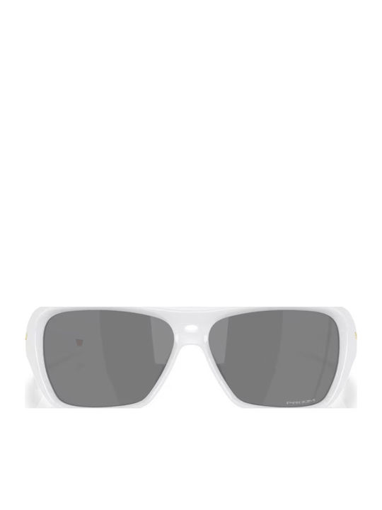 Oakley Prizm Men's Sunglasses with White Plastic Frame and Gray Lens OO9492-02