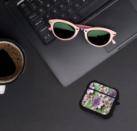 Sonique 3d Flower Series Калъф в Лилав цвят за Apple AirPods 4