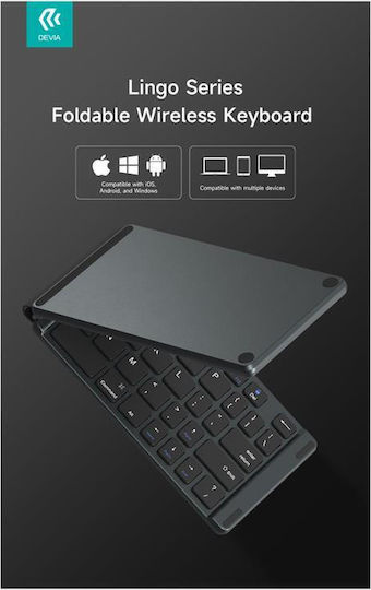 Devia Lingo Wireless Bluetooth Keyboard Only for Tablet International English Gray
