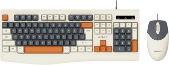 Aoas A1019 Set tastatură și mouse Engleză US