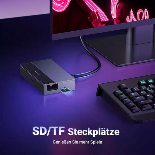 Ugreen 9-in-1 Steam Deck USB-C Docking Station με HDMI 4K PD Ethernet Γκρι