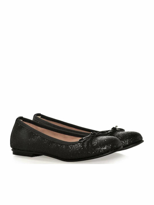 Primi Passi Balerini 31033 Glitter Din Piele Negri Primi Passi Balerini 31033 Glitter Din Piele Negri