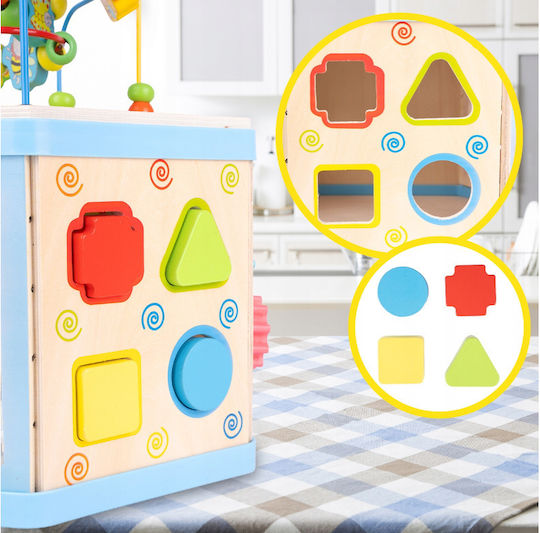 Activity Cube made of Wood for 36++ Months