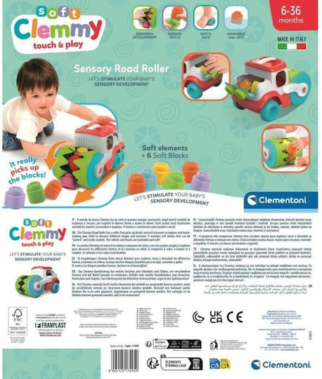 Clementoni Όχημα Soft Clemmy Block Compactor με Μουσική για 6+ Μηνών