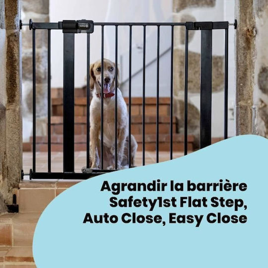 Safety 1st Easy Close Safety Gate Extensions Simple Placement made of Metal in Black Color 14x14cm 1pcs