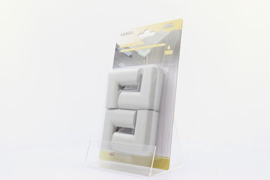 Sidirela Protection Corner made of Plastic in Brown Color 4pcs