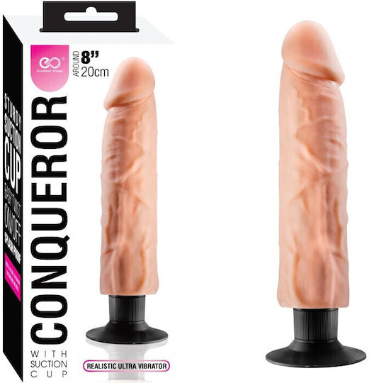 Nanma Conqueror Vibrator Suction Cup Realistic Vibrator 15cm Flesh