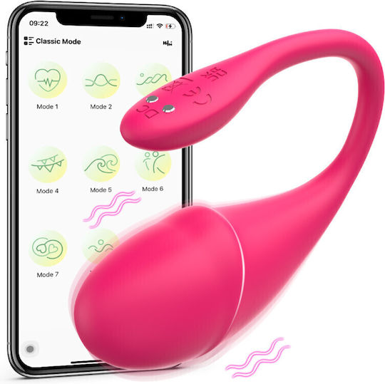 Ασύρματος Δονητής Σιλικόνης Sexopolis Ayla Silicone Remote Controlled Vibrator Ροζ
