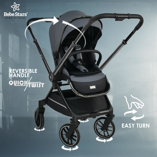 Bebe Stars Mirage Ρυθμιζόμενο Καρότσι 2 σε 1 Kατάλληλο για Nεογέννητο Olive