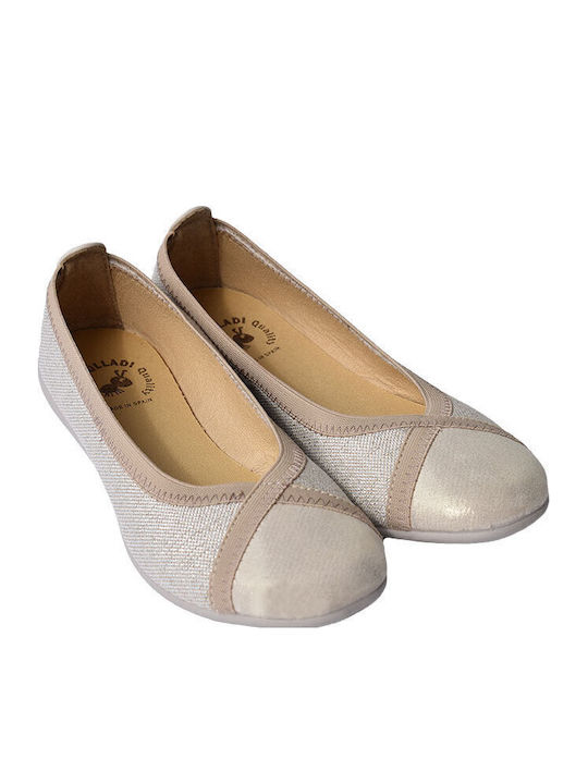 Balerini copii Simple Material textil Bej