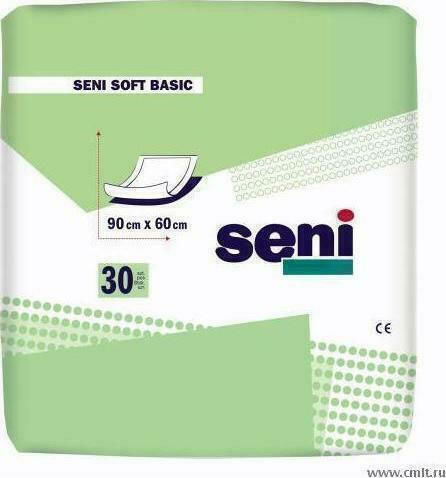 Seni Soft Basic Incontinence Underpads 60x90cm 30pcs