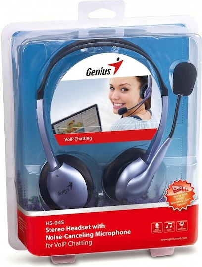 Genius Hs-04s On Ear Căști Multimedia cu microfon și conexiune Jack de 3,5 mm