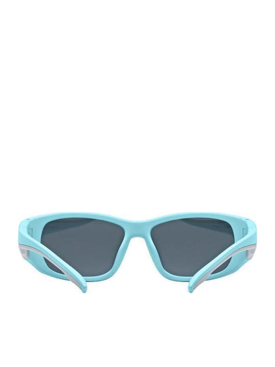 Uvex Sportstyle 514 Unbreakable Mask Kids Sunglasses with Mirror Lens Blue