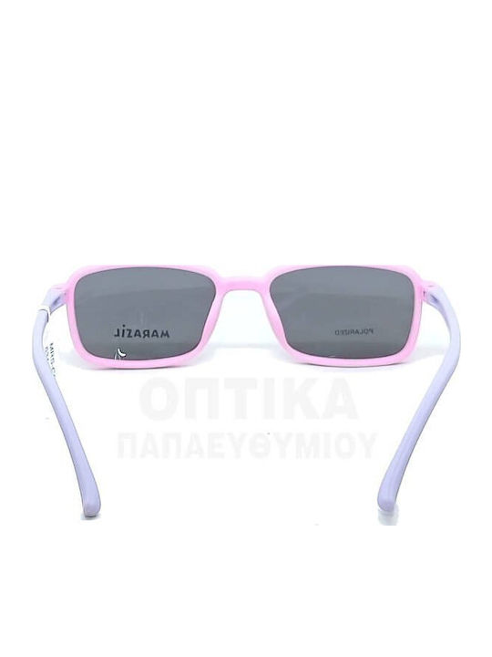 Marasil Square Kids Sunglasses with Polarized Blue Lens