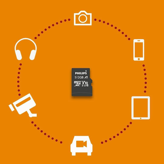 Philips microSDXC 512GB U1 UHS-I with Adapter