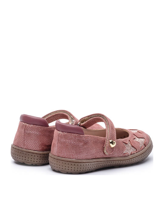 Amica Παιδικές Μπαλαρίνες mit Bügel- und Schleifenverschluss Leder Rosa