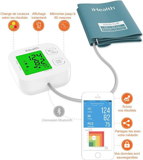 Ihealth Blood Pressure Monitor Kn-550bt